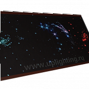 Настенный ковер «Звездное небо» 2000x1000 | Приборы со светодиодами и оптическим волокном